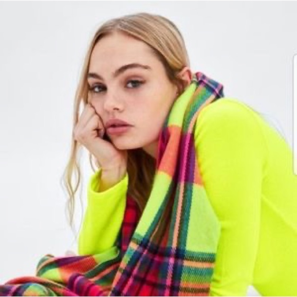 ISO Zara Rainbow Neon Scarf!!!!